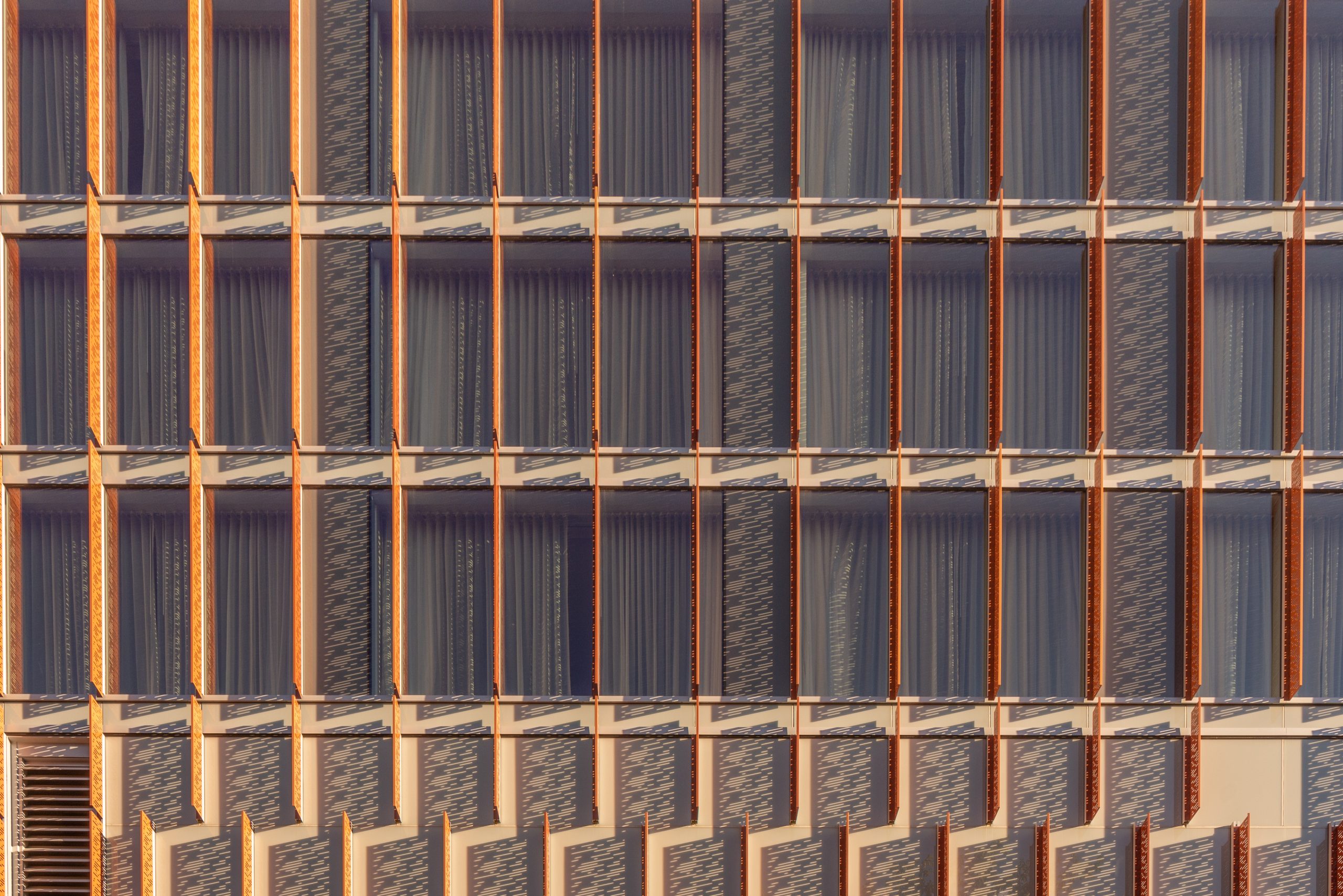 Houten gevel van een hedendaags gebouw